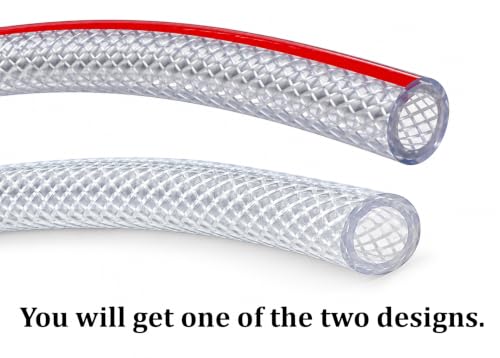 Image of ESEKSAFAR Transparent LPG Gas Pipe 8mm with 3pc Hose clamp For Home, Restaurants (2 meter)