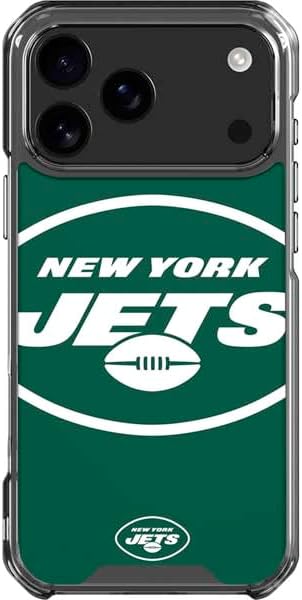 Skinit Clear Phone Case Compatible with iPhone 17 Pro Max - Officially Licensed NFL New York Jets Design