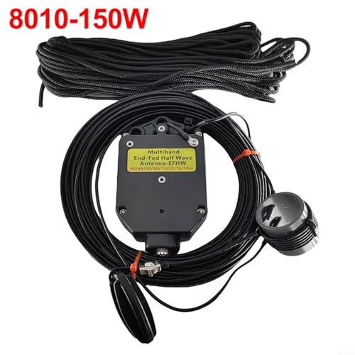 Antena EFHW 8 bandas resistente a la intemperie con soporte SSB de 150W para HF 6