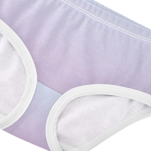 Joisal Elegant Blue Lilac Gradient Little Girl Panties Toddler Underwear Floral Cotton Animals Kids Briefs Undies 2t4
