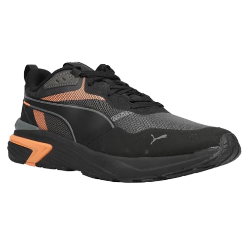 PUMA Mens Supertec Lace Up Sneakers Shoes Casual - Black, Orange2