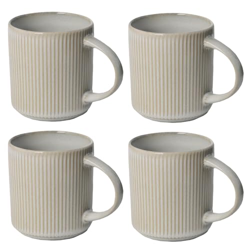 Set de 4 Mugs de Cerámica Blanca 12 oz miniatura 1