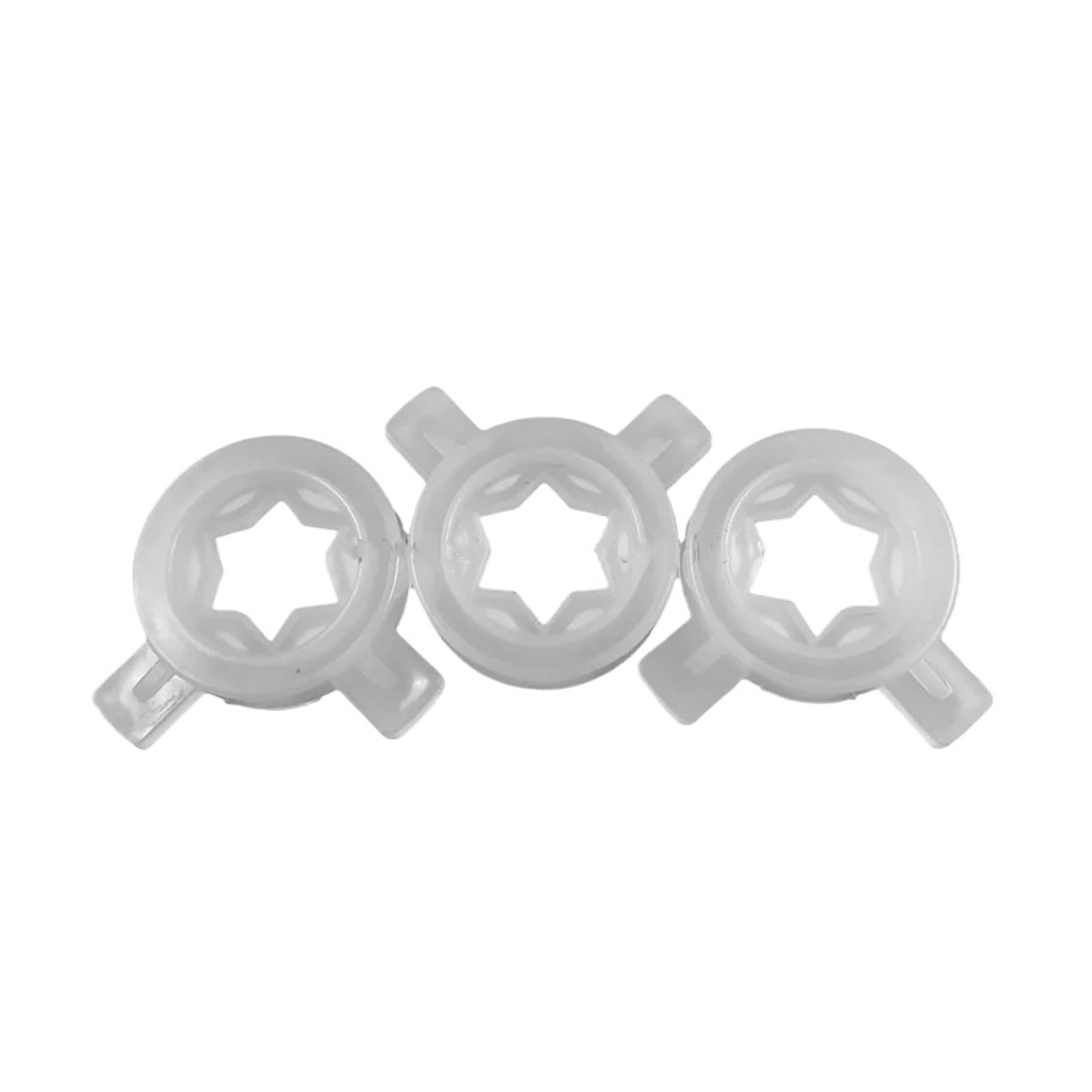 ZeAdaIce Cream Maker Accessories 3 in 1 White Modeling Caps Spare Part Star Shaped Lids Soft Ice Cream Machine Fittings Replacement Inner Diameter 37mm
