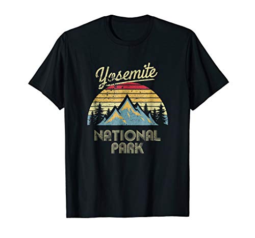 Vintage Retro Yosemite National Park Mountain T Shirt