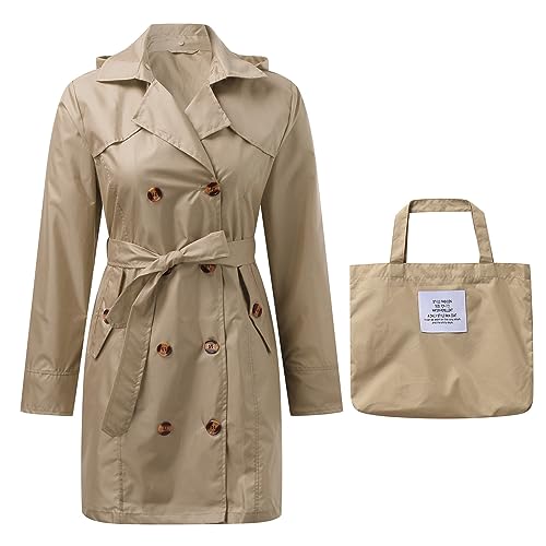 Chaqueta impermeable plegable de mujer para lluvia imprevista exterior