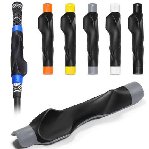 True Grip Trainer 2.0 GameSwing Golf Grip Trainer 2.0 - Right Hand Golf Training Aid with Ergonomic Design Corrects Golf Grip Posture and Improves Swing Accuracy (Gray 1Pcs)
