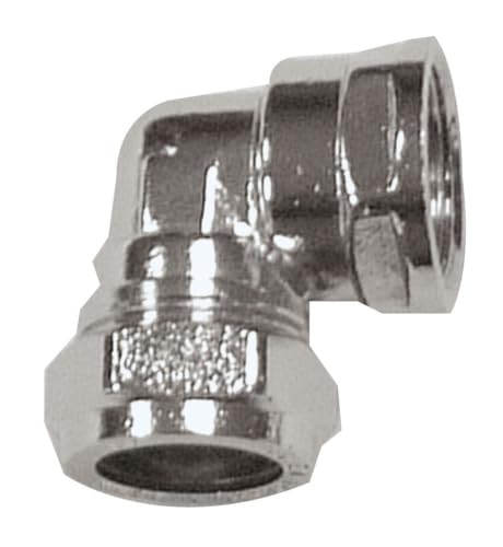 Gomito cromato femmina da 28 mm x 2,5 cm (noto come gomito a compressione cromato/raccordi cromati/gomito cromato – disponibile in 15 mm, 22 mm, 28 mm, 1/2 BSP, 3/4 BSP e 1 BSP)