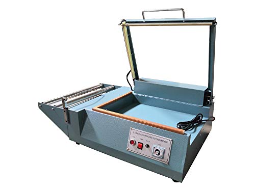 Yokoma 110V Manual L-Bar Sealer and Cutter, Heat Shrink Wrap Machine with Adjustable Film Holder, Pulse Sealing Technology for Industrial & Commercial Packaging, 20x13.8in Cutting Size
