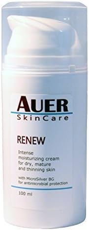 Auer Renew Cream 100 ml – Intense moisturizer for dry, mature and thinning skin with MicroSilver BG for antimicrobial protection