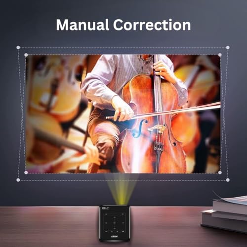 Image of TONZO DLP S2 Mini Android Projector 5000 Lumens | Built-in Battery | HD Ready | Android 9 | Dual USB | HDMI 1GB RAM 8GB ROM 3D Red-Blue Portable Projector for Home & Travel