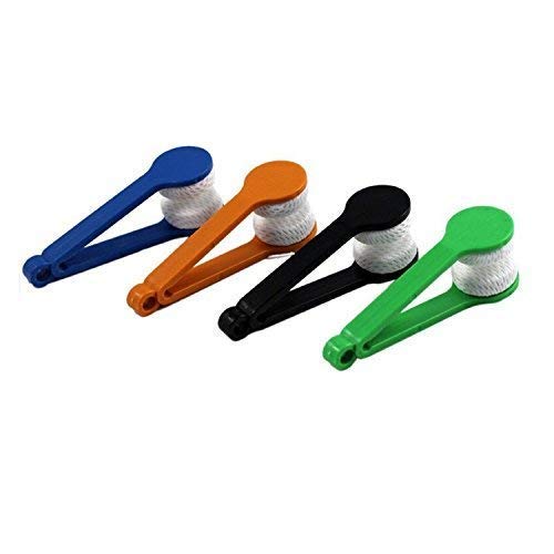 LERORO 5 Pcs Mini Sun Glasses Eyeglass Microfiber Spectacles Cleaner Soft Brush Cleaning Tool Mini Microfiber Glasses Eyeglasses Cleaner Cleaning Clip