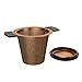Produktbild bonVIVO Puri Teesieb aus Edelstahl, Praktisches Teesieb für Teekanne oder Tasse, Hochwertiger & funktionaler Teefilter für losen Tee, Teefilter mit Deckel im Kupfer-Look