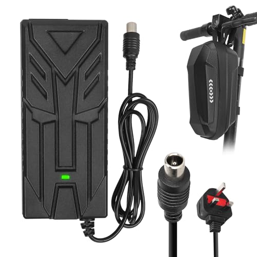HPGAAVD 42V 2A Electric Scooter Charger for Xiaomi M365/Pro/Pro 2/Mi 3/1s, 36V Universal Electric Scooter Charrger for Ninebot F/E/G30, 36V Rapid Charger+2 Litre Storage Bag, 84W DC 8mm