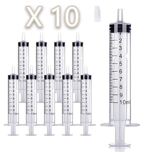 Consejos para Comprar Jeringas de cocina los más recomendados. 42 Brozigo Paquete De 10 Jeringas Sin Aguja, Jeringas De 10 Ml/Cc Para Chupitos De Gelatina Con Tapa De Punta Y Envueltas Individualmente, Jeringa Para Laboratorios Orales,...