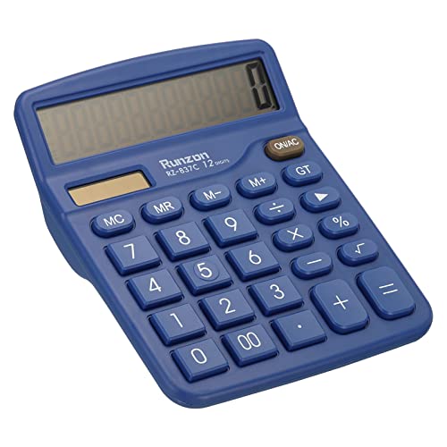 Calculatrice électronique de bureau 12 chiffres et batterie solaire PATIKIL
