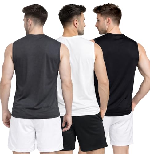 Image of Stylish Vest for Men | Vest for Boys - Perfect for Gym Workouts,| Men's Tank Top Regular fit|Cotton Combo Pack of 3 Sports Vest
