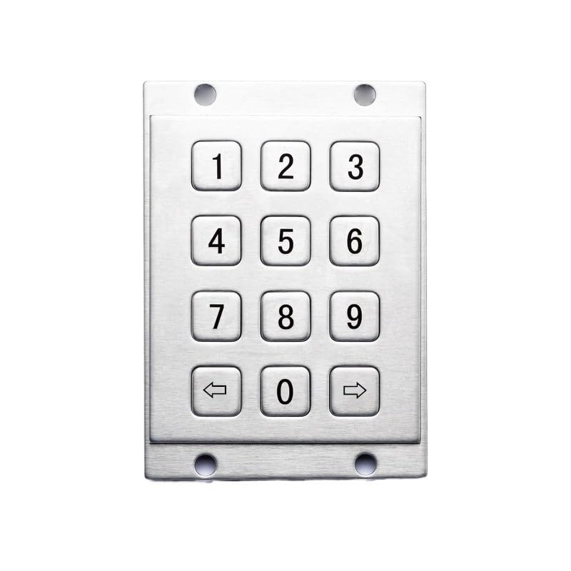 Teclado numérico industrial 4x3 para reparar casillero y control de acceso con 12 teclas