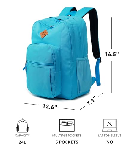 Image of abshoo Classical Basic Womens Travel Backpack For College Men Water Resistant Bookbag (PowDerBlue)