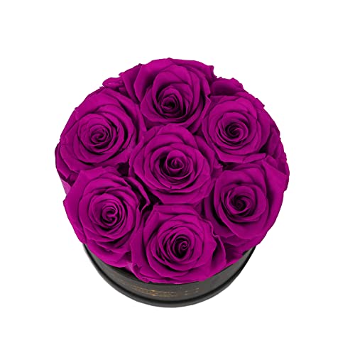 Natroses Preserved Real Roses In A Box Roses That Last Up To 3 Years, Long Lasting Roses Gifts For Her, Valentines Day Gifts For Her (Purple) #TOP4