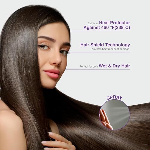 Image of Premium Blowout Hair Styling and Straightening Heat Protection Hair Spray with Keratin and Argon oil for Men and Women No Sulfate No Parabean (100ml) (1)