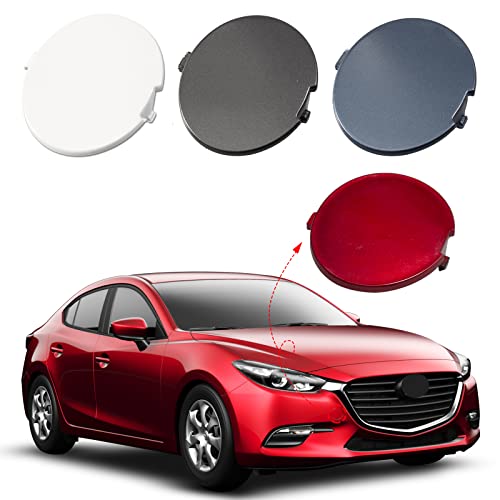 Front Bumper Tow Hook Cover Towing Eye Cap Fit for Mazda 3 Axela 2017 2018 B63B-50-A11-BB BANE-50-A11-BB (Blue, Right Passenger Side) Xinpinsai