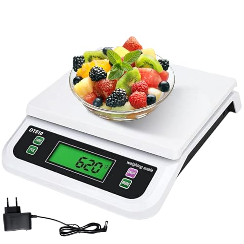 Balance de cuisine numérique 30 kg, balance de cuisine numérique avec écran LCD et fonction tare...