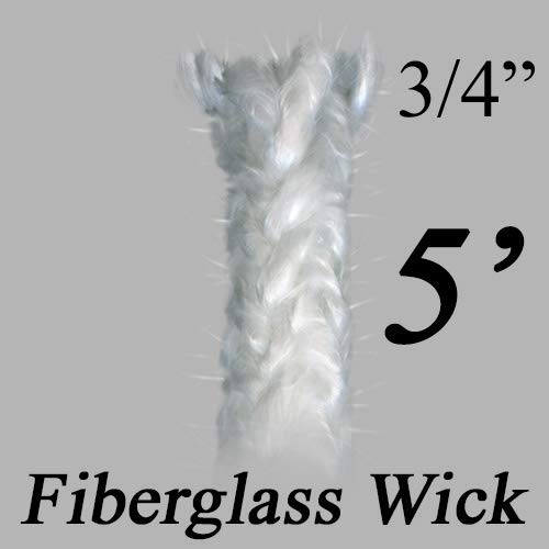 Wick It Up With Us 3/4 Inch Round Fiberglass Wick Five Feet Kerosene Oil Lamps Lanterns Replacement Wicks Torch Wine Bottle Candle Diy Emergency Lighting Romantic Evenings Mood Lighting #TOP1