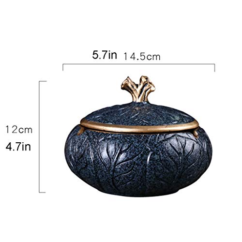 Cendrier de table anti-vent en résine pour stopper les cendres