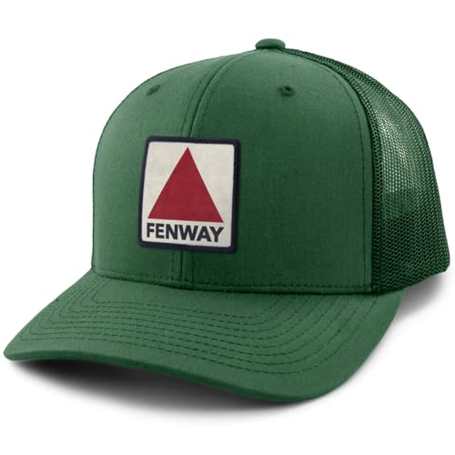 Fenway Printed Patch Classic Snapback Trucker Hat Green