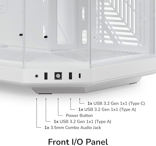 Hyte Y70 Modern Aesthetic Gaming PC Case - Panoramic Glass | High-Airflow Design | Cable Management | Dual Chamber ATX Mid-Tower Chassis | 10 Fan Capacity | Luxury PCIe 4.0 Riser Cable - Snow White — view 10