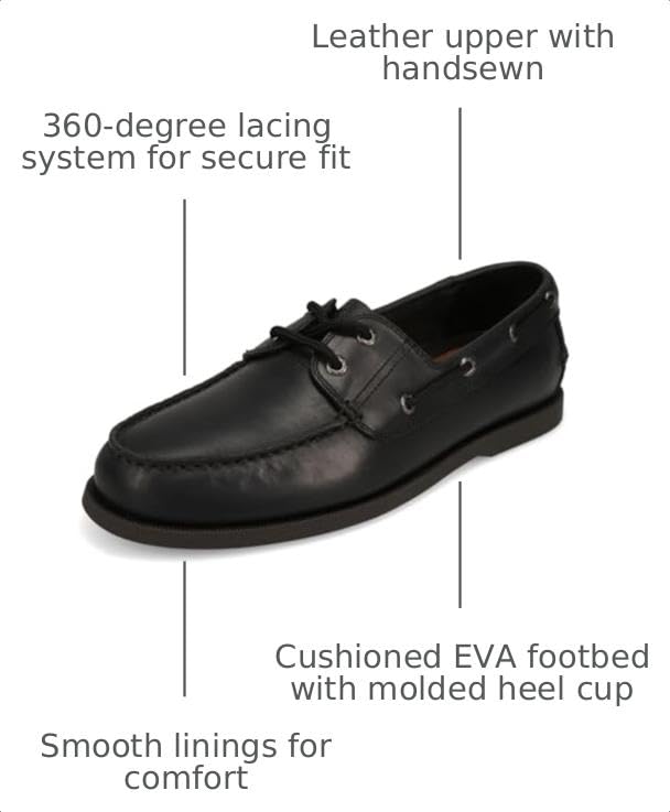Image of DOCKERS Mens Vargas Classic Leather Boat Shoe