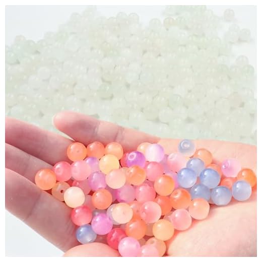 UV Color Changing Beads, 100Pcs 8mm UV Beads Color Changing Sun Sensitive Bead, Bead for Bracelet DIY Jewelry Making