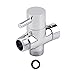 Produktbild WEKON 3 Wege Umschaltventil massives Messing G 1/2" Brause Dusche Dusche Adapter Ventil Umschalter switch valve Duschsystem Ersatzteil - Messing poliert verchromt