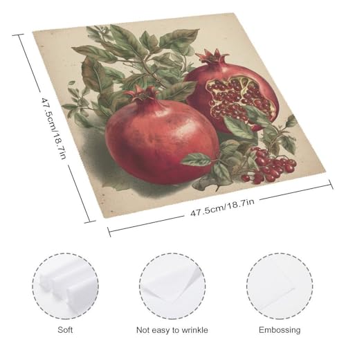 Servilletas de Tela Reutilizables Impresas Berries 2 Pzas miniatura 2