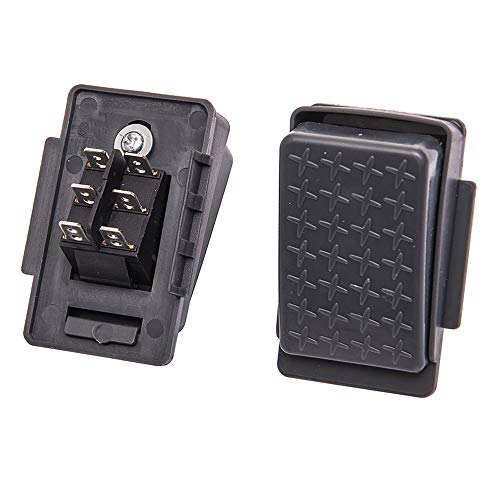 Weelye 6Volt 12Volt Accelerator Foot Pedal Reset-Control Switch ,For Kids Ride On Cars ，Electric Car Gray 6-Pin Socket Replacement Parts #TOP15