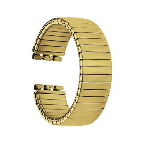 [PLYYQZM] 17mm 20mm�X�v�����O�e�������x���g�BSwatch �ɍ��� �X�e�����X�e���x���g�ɓK�p(Golden(Trapezoidal style),17mm)