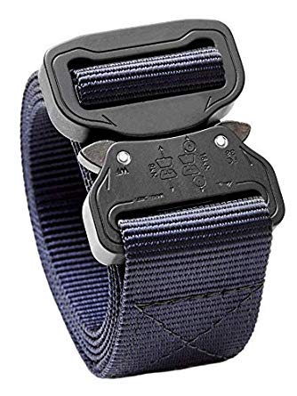 Image of JELINDA Men's Tactical Belt Military Style Webbing Nylon Belt for Men with Metal Buckle