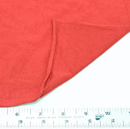 63" Wide Viscose Spandex Stretch Piqué Knit Fabric by The Yard-for Activewear, Accessories, Apparel, Polo Shirts, Joggers, Pants, Home Decor, and DIY Projects (Corallish)