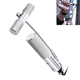 Ferianl Windshield Removal Tool, Auto Glass Removal Tools with Cold Knife Quick Release, Windscreen Glass Trim Remover Suitable for Most Cars (Silver)