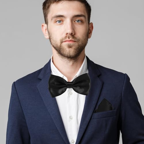 Set de Cummerbund, Corbata de Moño y Pañuelo para Hombre miniatura 6