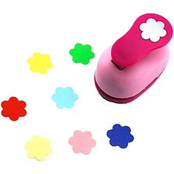 CADY Crafts Punch 1-Inch Paper Punches EVA Handmade Punches Plum Flower