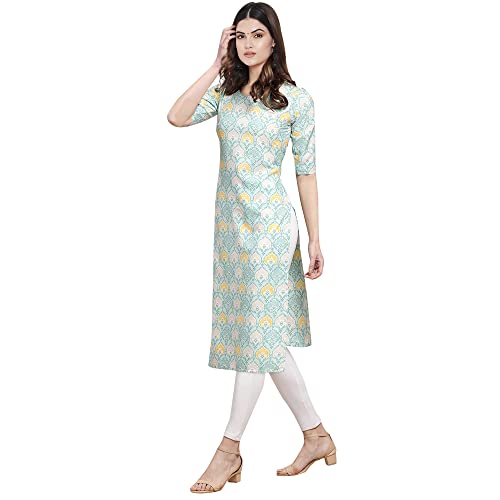 Image of Pinkmint Women's Crepe Digital Print Straight Kurta