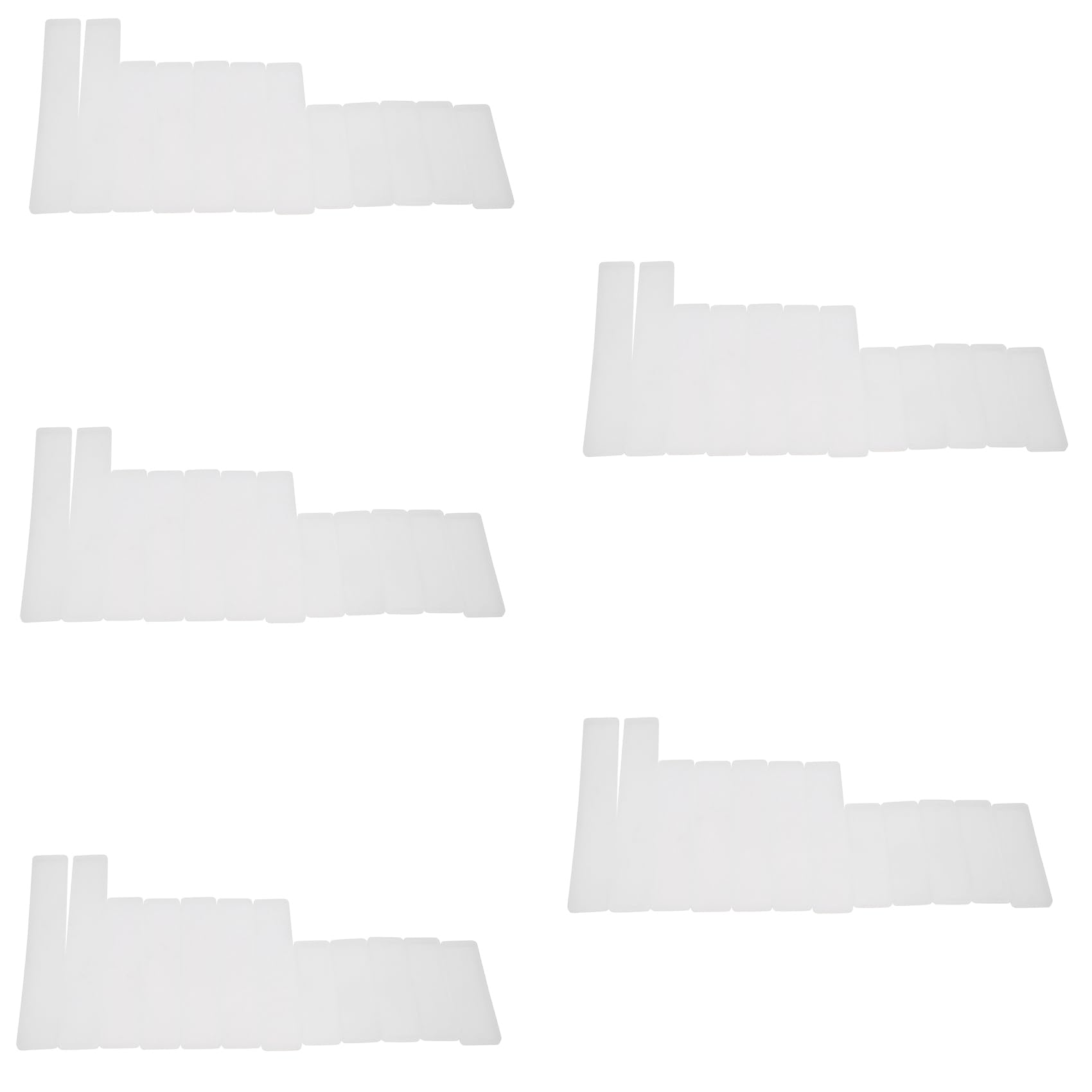 Hndhbfgrt 60 Pcs Rectangle Silicone Bookmark Mold DIY Bookmark Mould Making Epoxy Resin Jewelry