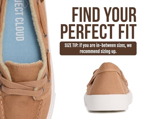 Image of Project Cloud Canvas Sneakers for Women - Memory Foam Slip On Shoes Women Footwear - Lightweight and Non Slip Fashion Sneakers (Seasalt)