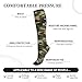 AIMASTZ Green Brown Camo Compression Socks Women Men, Calf Knee High Socks For Athletic Running Cycling Nurse