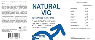 Integratore Naturale con Maca e Arginina – Supporto per l'Energia, la Vitalità e Fieno Greco, Arginina, Taurina, Acido Aspartico, Vitamina B3