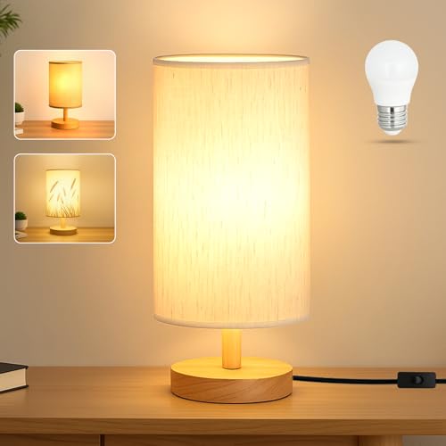 EZIYIN Desk Lamp LED Bulb Included, Small Bedside Table...