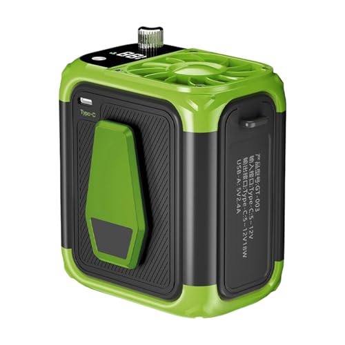 Belt Clip Fan Portable Flashlight Wearable Cooling Hanging Waist for Outdoor Working Hiking Camping Fishing Rechargeable Fan