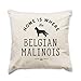 Produktbild Big Red Egg Kissenbezug, Motiv Home is Where The Belgische Malinois is  Kissen  Geschenk für Hunde