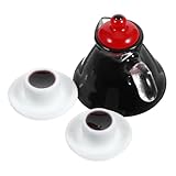 Cafetera espresso en miniatura: aunque es muy pequeña, el mini modelo es lo suficientemente exquisito y realista para decorar y completar tu mini casa, suministros de cocina de simulación